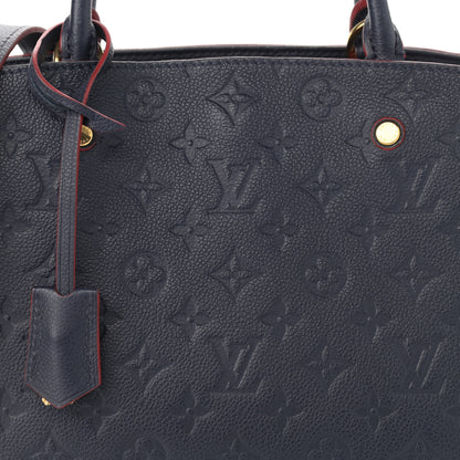 Louis Vuitton Empreinte Montaigne MM Marine Rouge 9 of 17