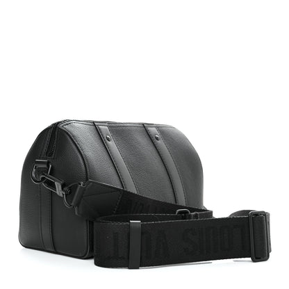 Louis Vuitton Grained Calfskin Aerogram City Keepall Black 2 of 8