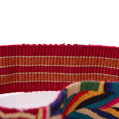 Valentino Garavani Canvas Geometric Embroidered Rockstud Guitar Strap Multicolor 4 of 6