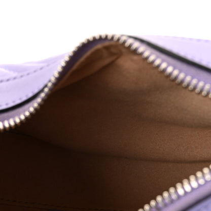 Gucci Calfskin Matelasse Mini GG Marmont Half Moon Hobo Lapis 5 of 9