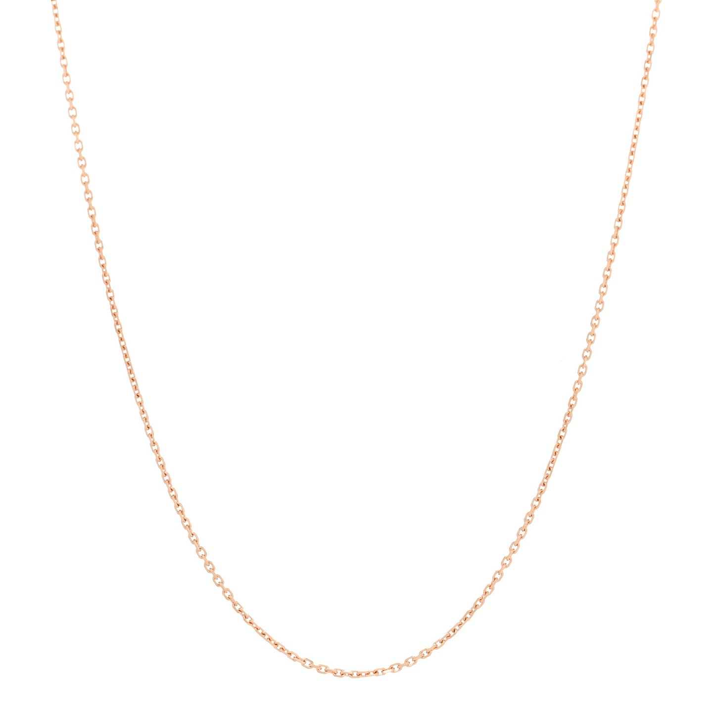18K Rose Gold Trace Chain