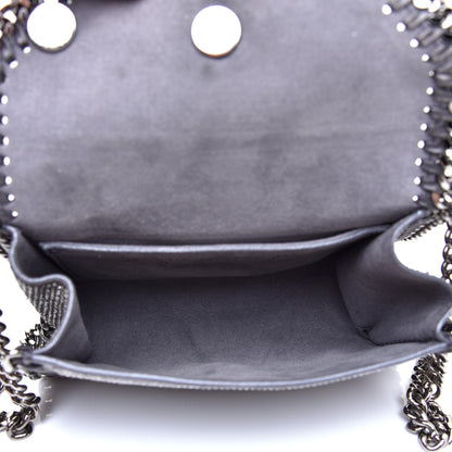 Stella McCartney Crystal Stones Tiny Fold Over Falabella Grey 5 of 9