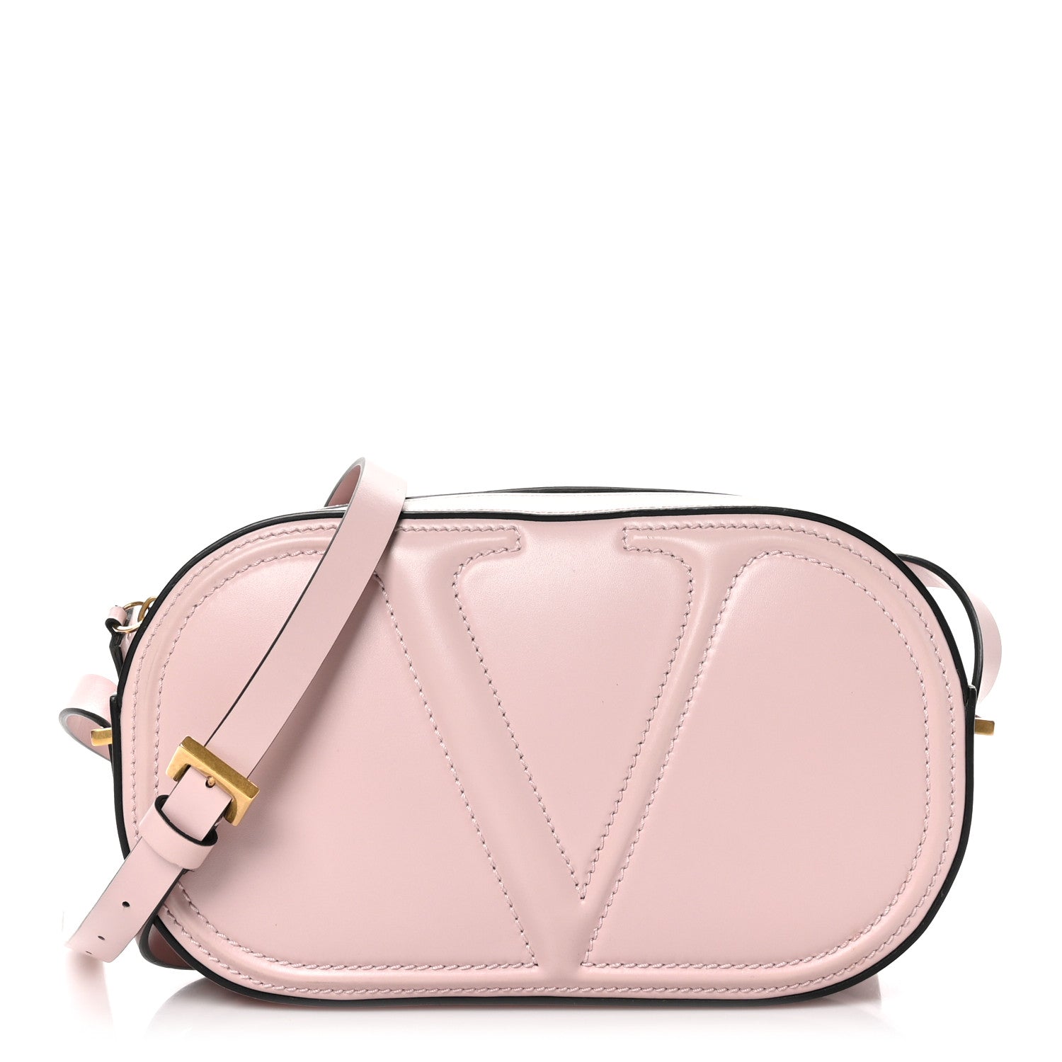 Valentino Garavani Calfskin VLogo Walk Crossbody Rose Quartz 1 of 11