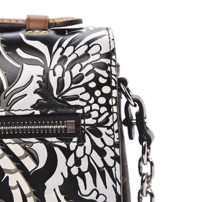 Louis Vuitton Epi Monogram Floral Pochette Metis Black White 9 of 11
