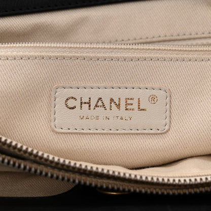 Chanel Calfskin Large Retro Girl Shopping Tote Black 6 of 12