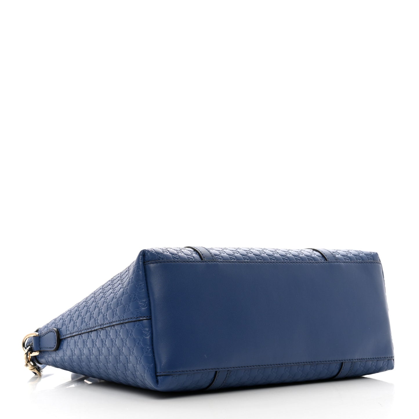 Soft Microguccissima Small Zippered Satchel Caspian