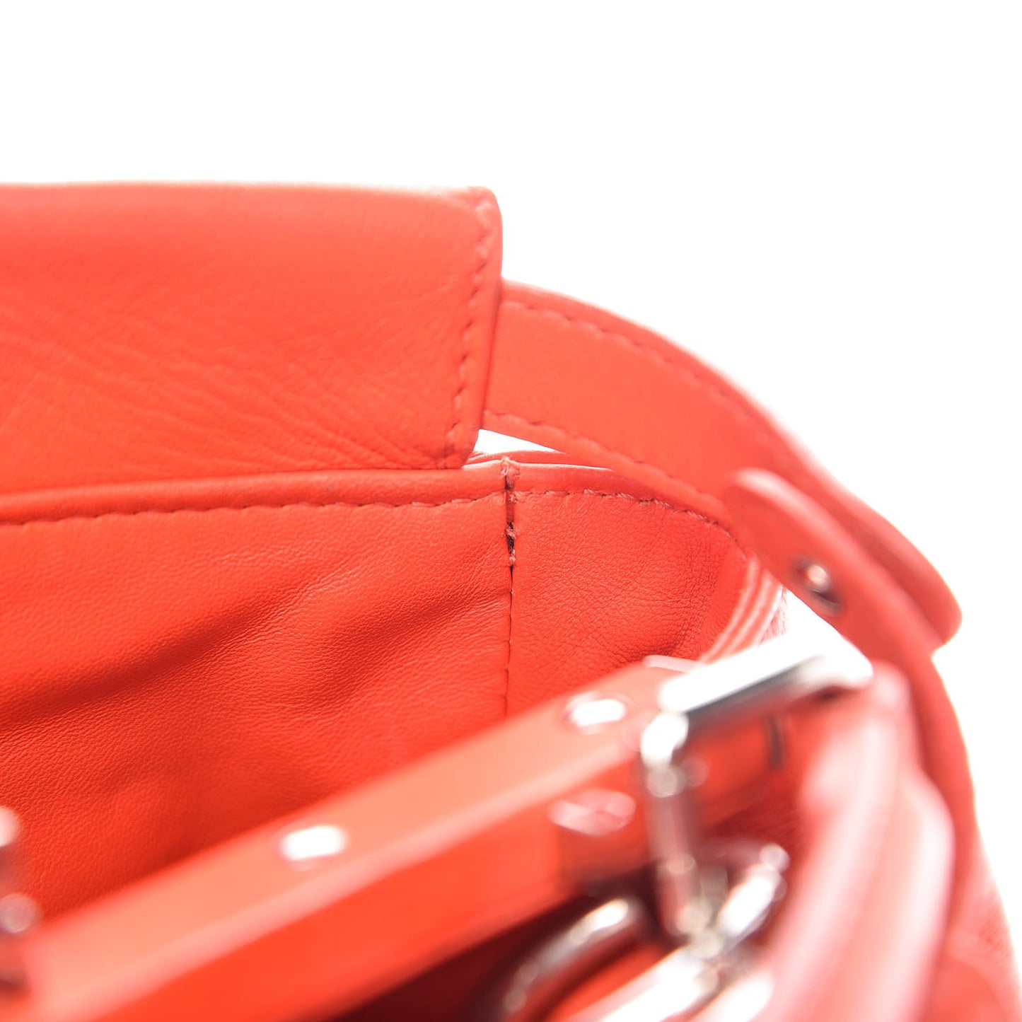 Nappa Mini Peekaboo Iconic Satchel Papavero
