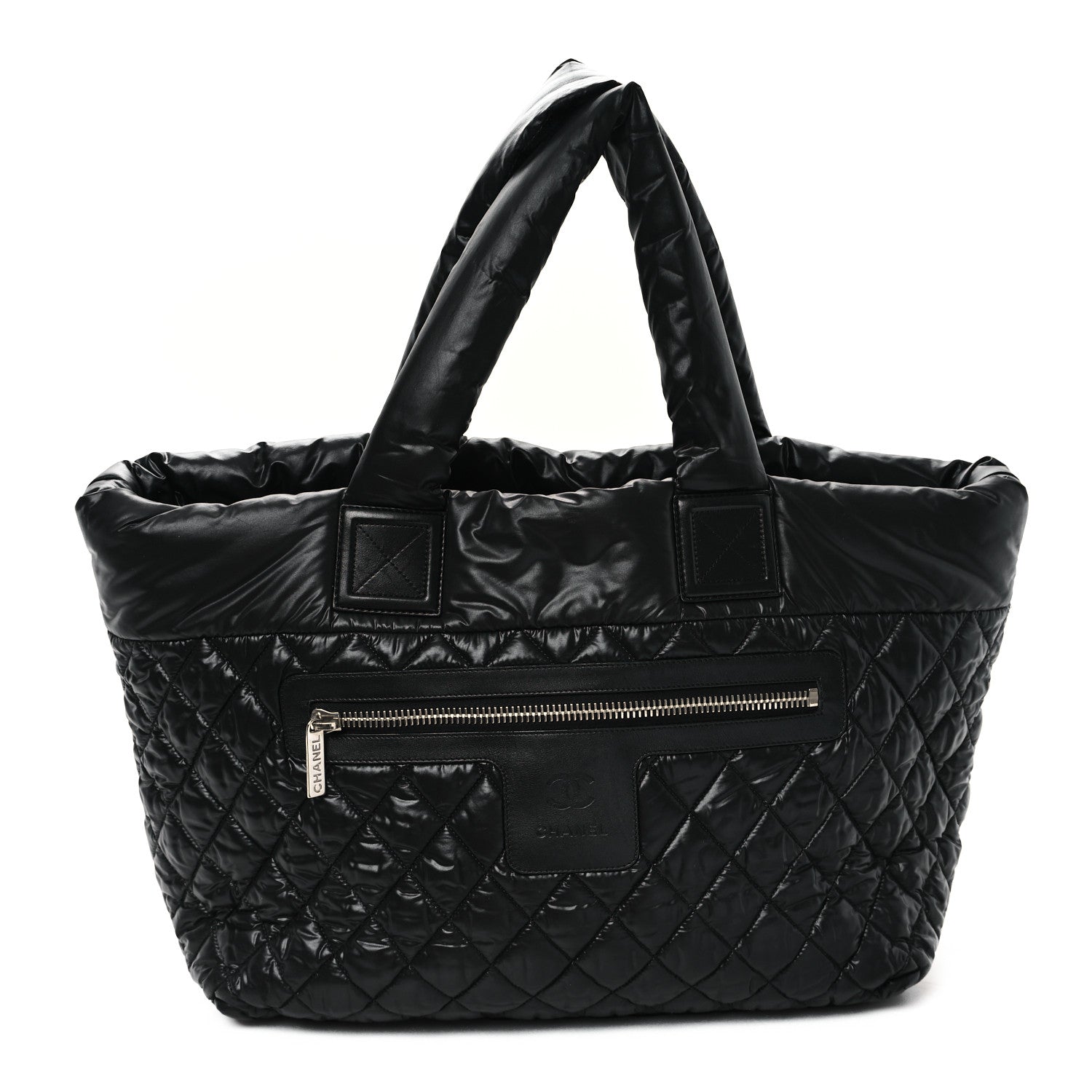 Chanel Nylon Quilted Large Coco Cocoon Tote Black 1 of 10