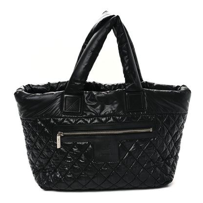 Chanel Nylon Quilted Large Coco Cocoon Tote Black 1 of 10