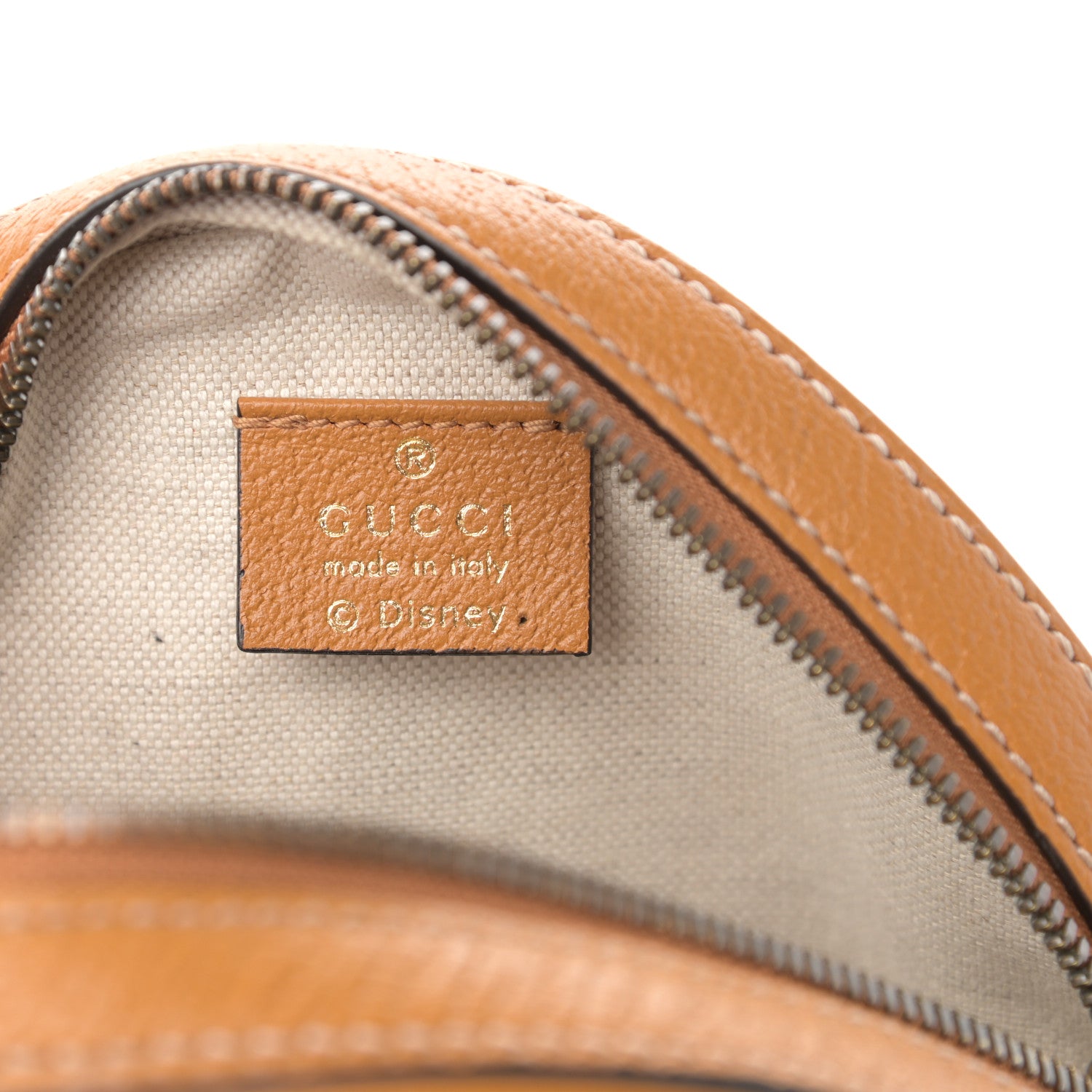 Gucci X DISNEY Mini Vintage GG Supreme Monogram Mickey Mouse Round Shoulder Bag Beige Vintage Sun Oil 6 of 12