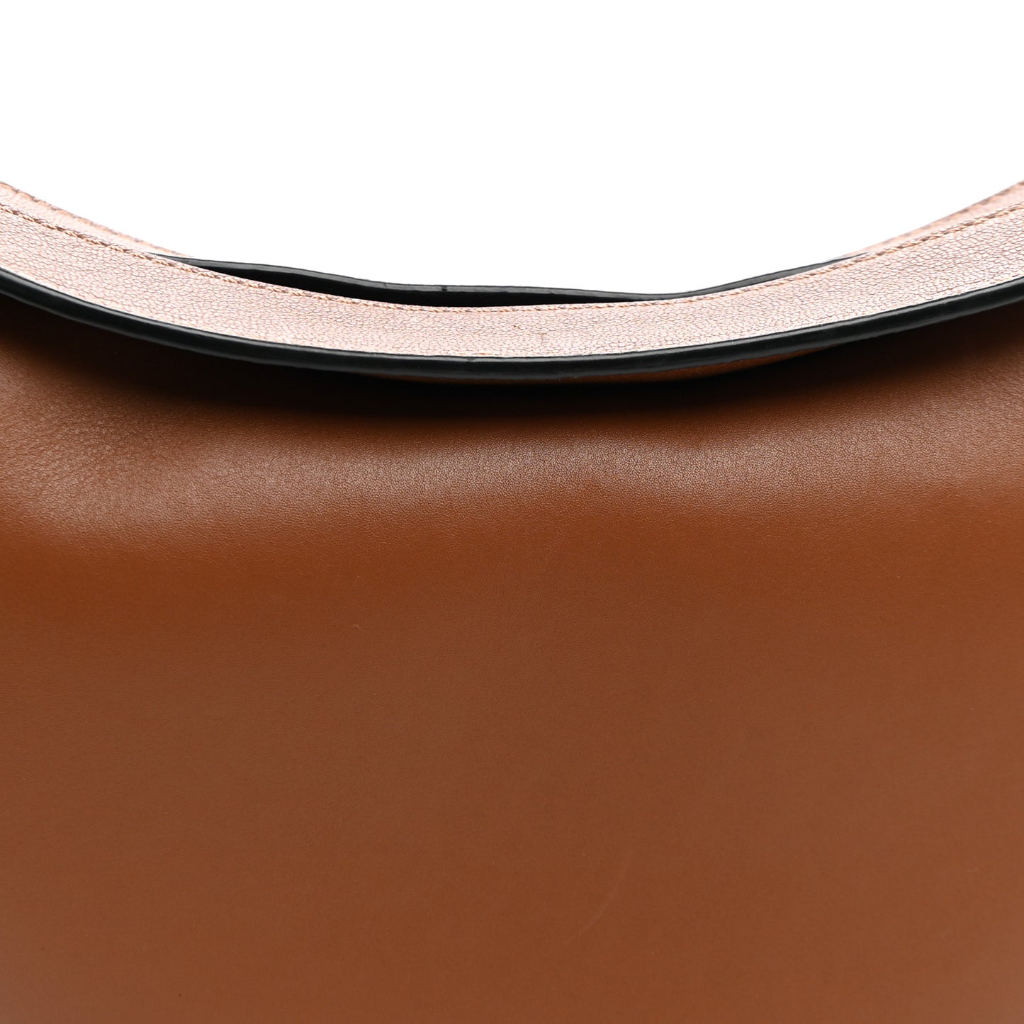 Satin Calfskin Jacquard Luna Bag Pecan