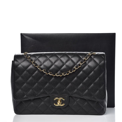 Chanel Caviar Quilted Maxi Double Flap Black 9 of 9