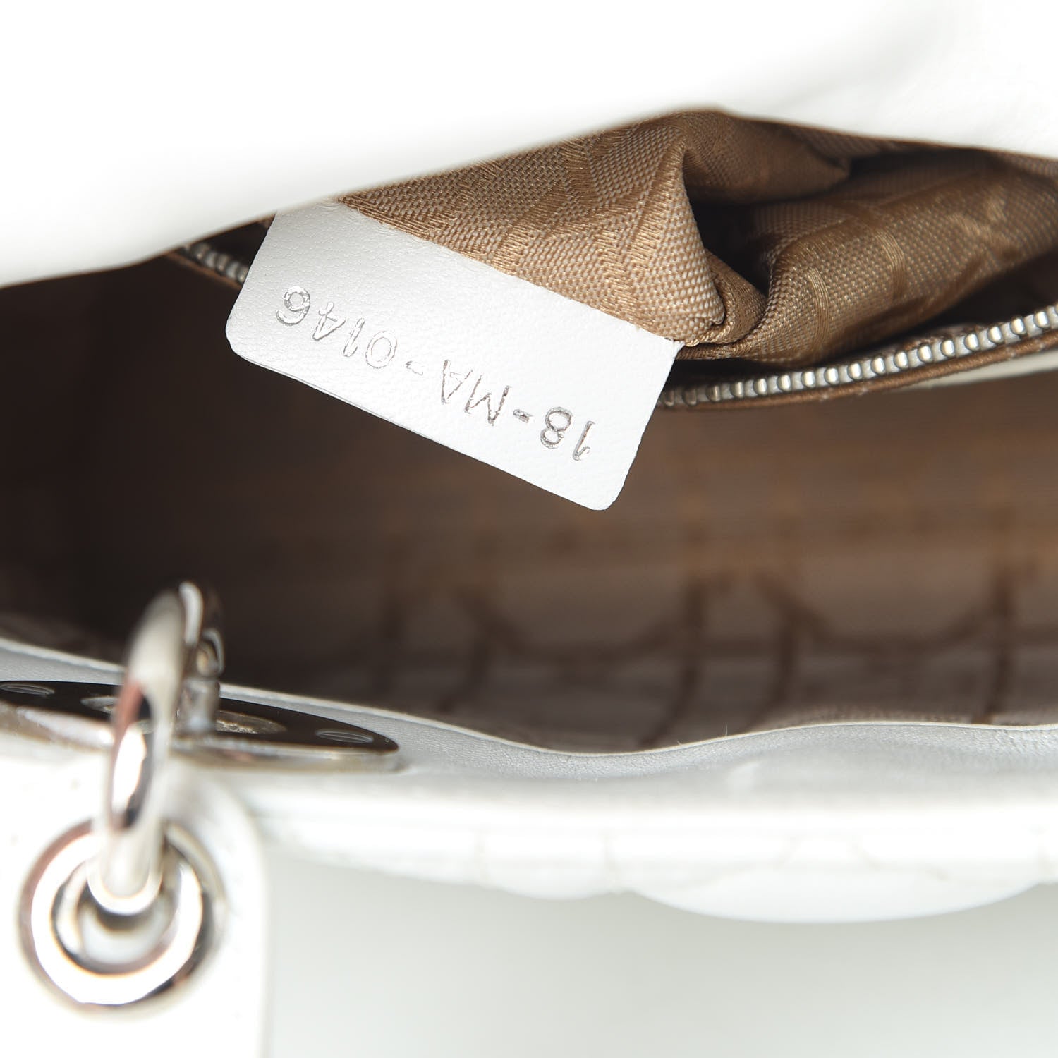 Christian Dior Lambskin Cannage Mini Lady Dior White 7 of 14