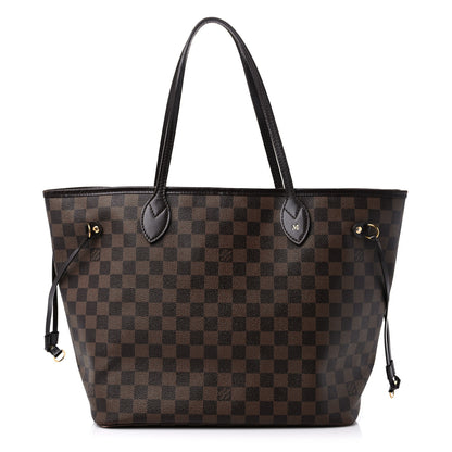 Louis Vuitton Damier Ebene Neo Neverfull MM Rose Ballerine 1 of 15