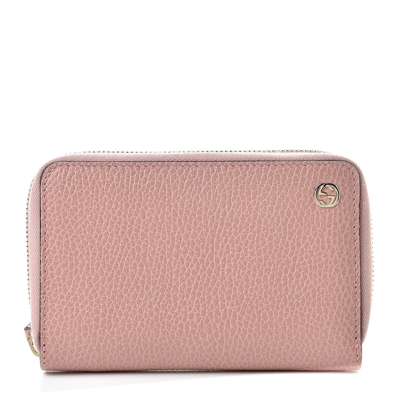 Gucci Dollar Calfskin Medium GG Zip Around Wallet Soft Pink 1 of 8