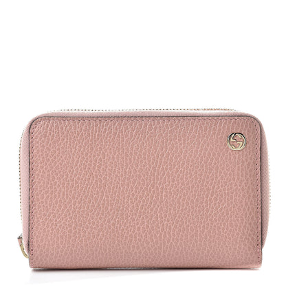 Gucci Dollar Calfskin Medium GG Zip Around Wallet Soft Pink 1 of 8