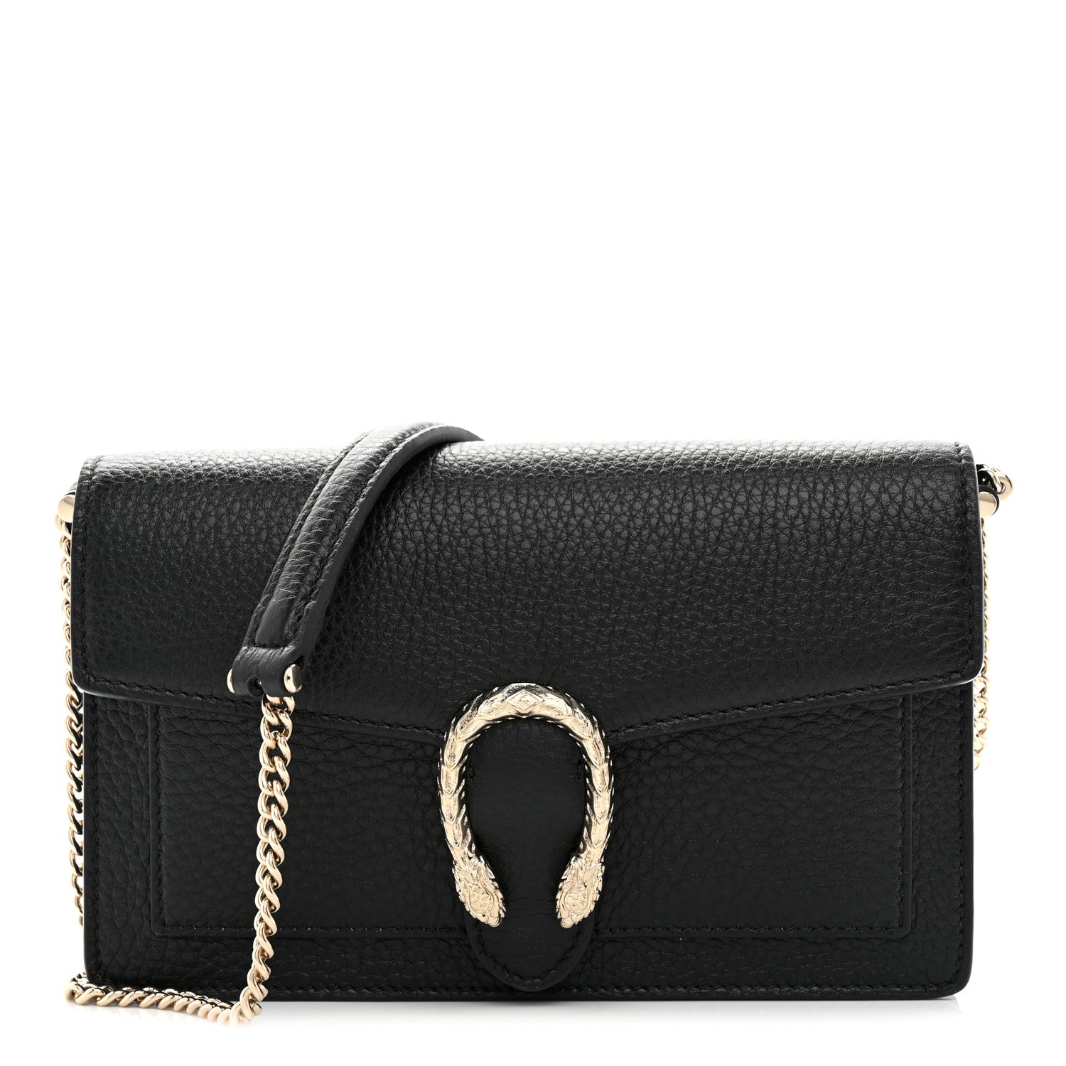 Gucci Calfskin Dionysus NM Chain Wallet Black 1 of 10