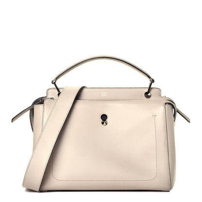 Fendi Vitello Baltico Dolce DotCom Satchel Latte Black 1 of 10