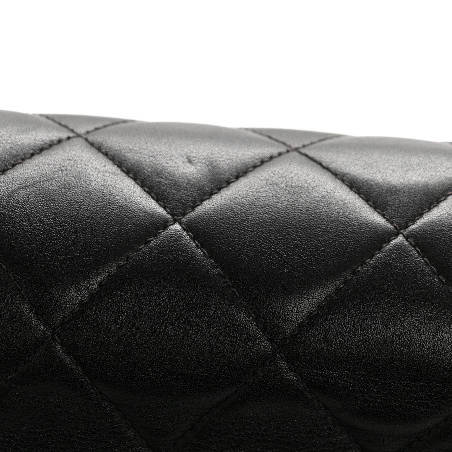 Chanel Lambskin Quilted XL Jumbo Single Flap Black 14 of 16