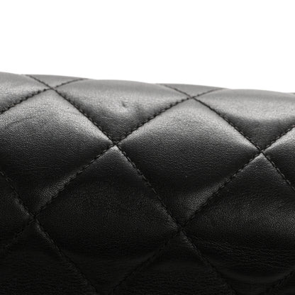 Chanel Lambskin Quilted XL Jumbo Single Flap Black 14 of 16