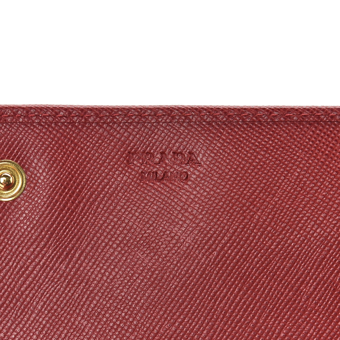 Saffiano Metal Continental Flap Wallet Fuoco