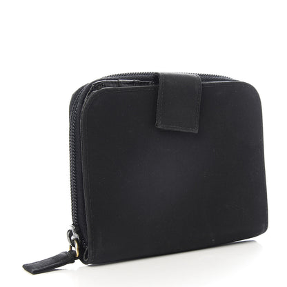 Prada Tessuto Nylon Compact Zip Around Wallet Black 3 of 6
