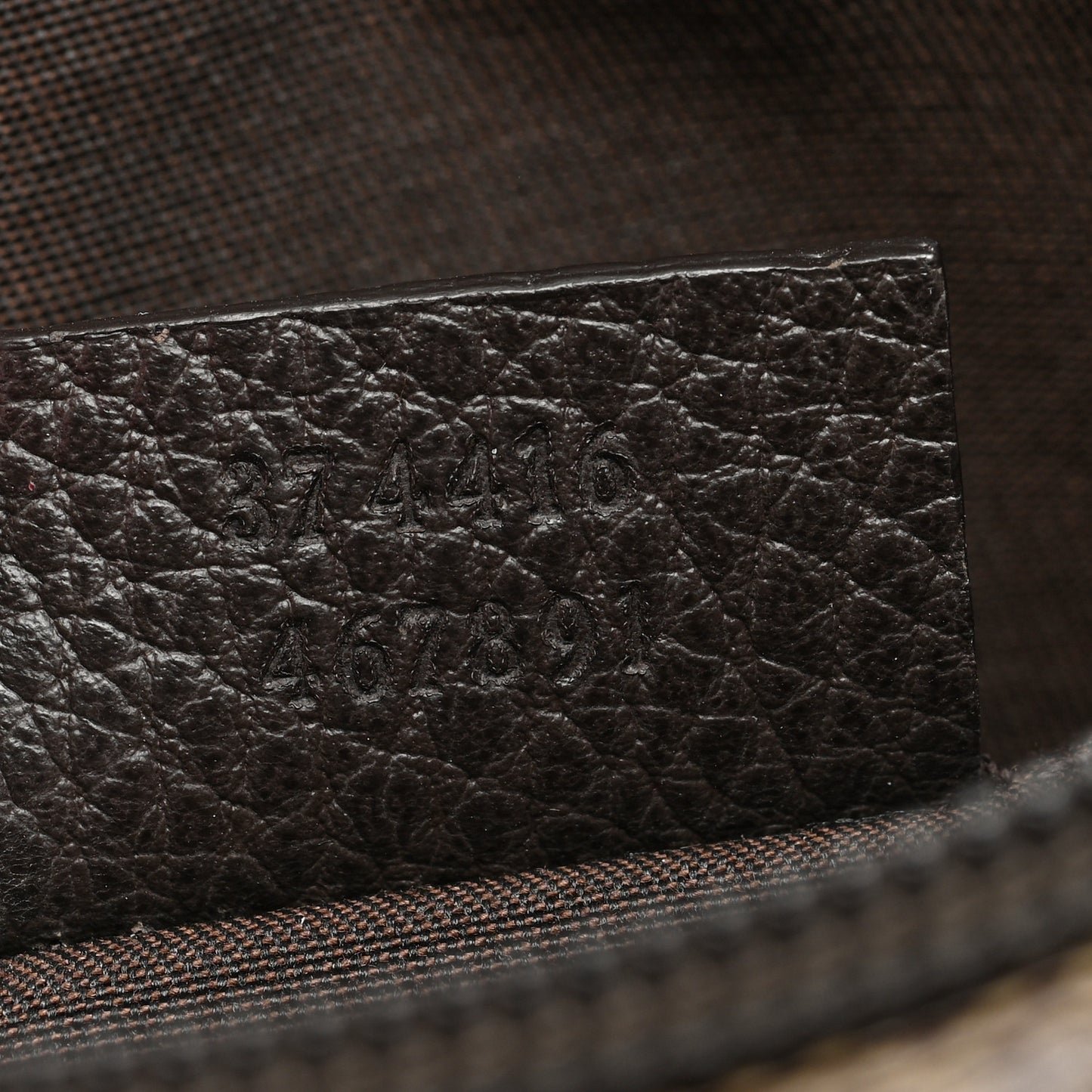 Crystal Monogram Small Flat Messenger Bag Dark Brown