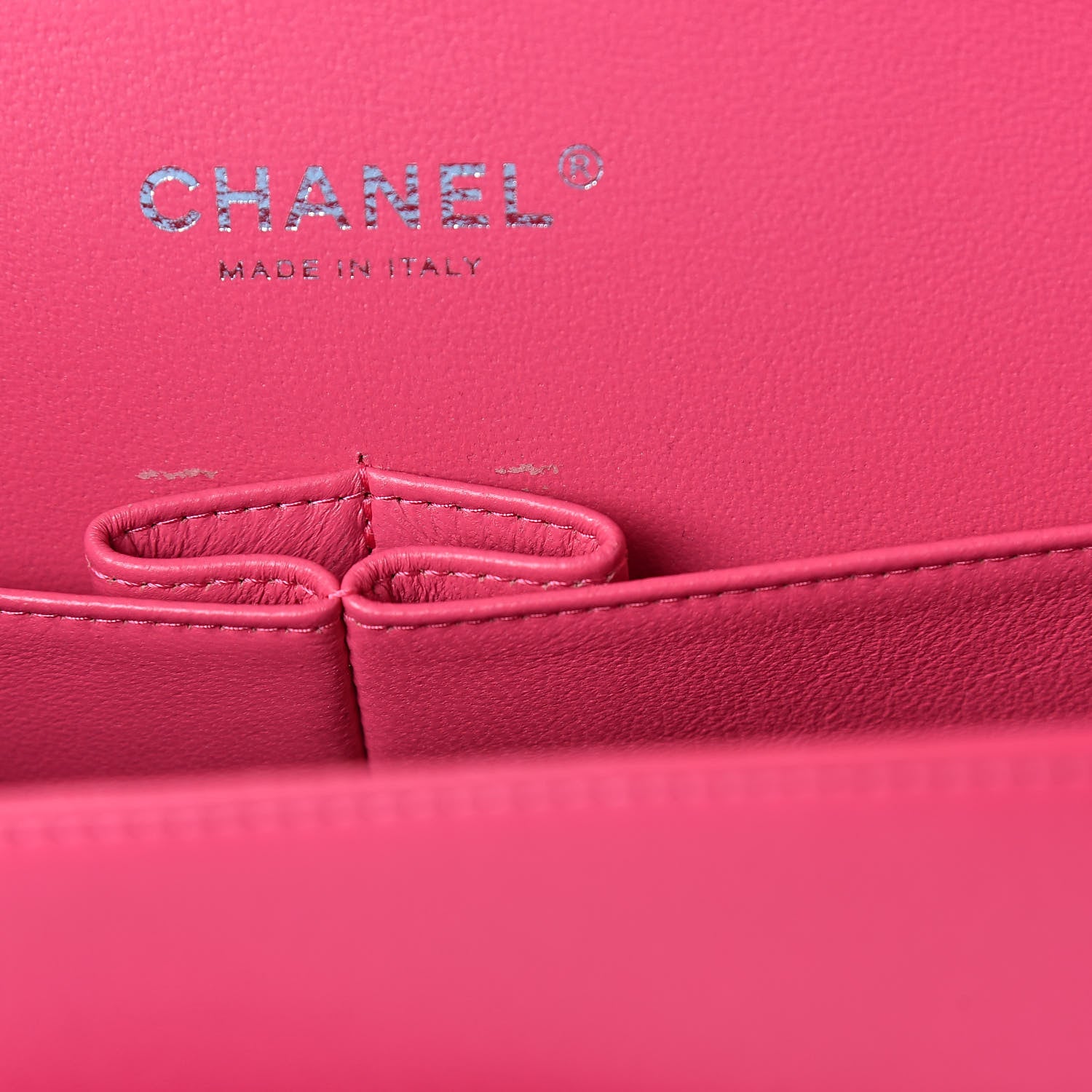 Chanel Lambskin Quilted Jumbo Double Flap Dark Pink 8 of 15