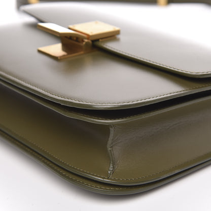 Celine Box Calfskin Medium Classic Box Flap Bag Army Green 9 of 11