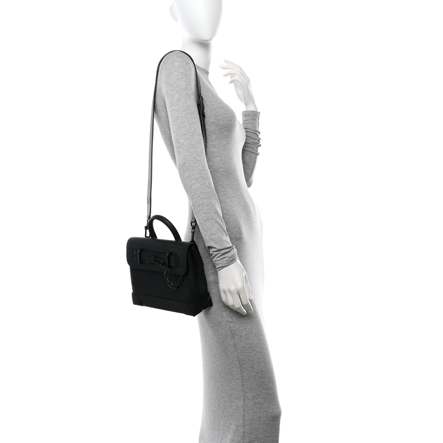 Taurillon Monogram Steamer PM NM Black