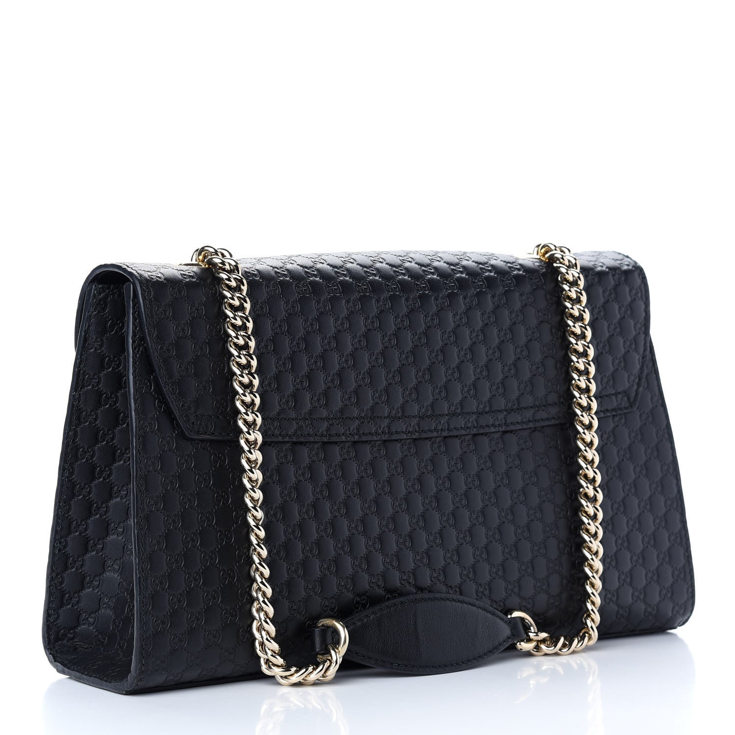 Gucci Microguccissima Medium Emily Chain Shoulder Bag Black 3 of 9
