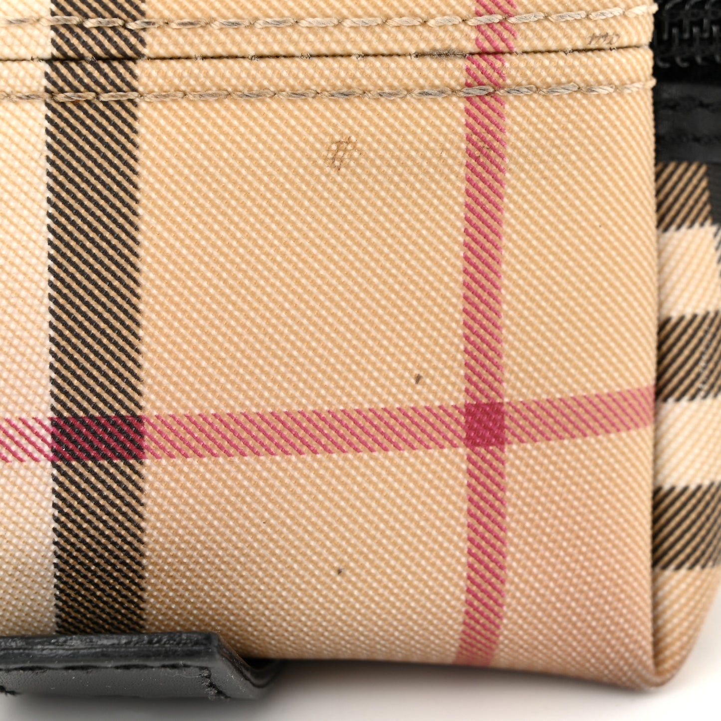 Canvas House Check Backpack Black
