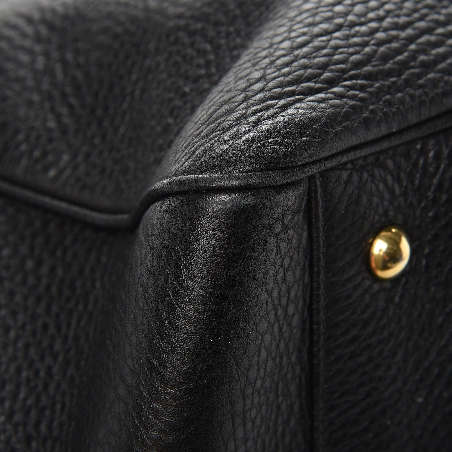 Gucci Pebbled Calfskin Medium 1973 Top Handle Satchel Black 15 of 19