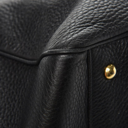 Gucci Pebbled Calfskin Medium 1973 Top Handle Satchel Black 15 of 19