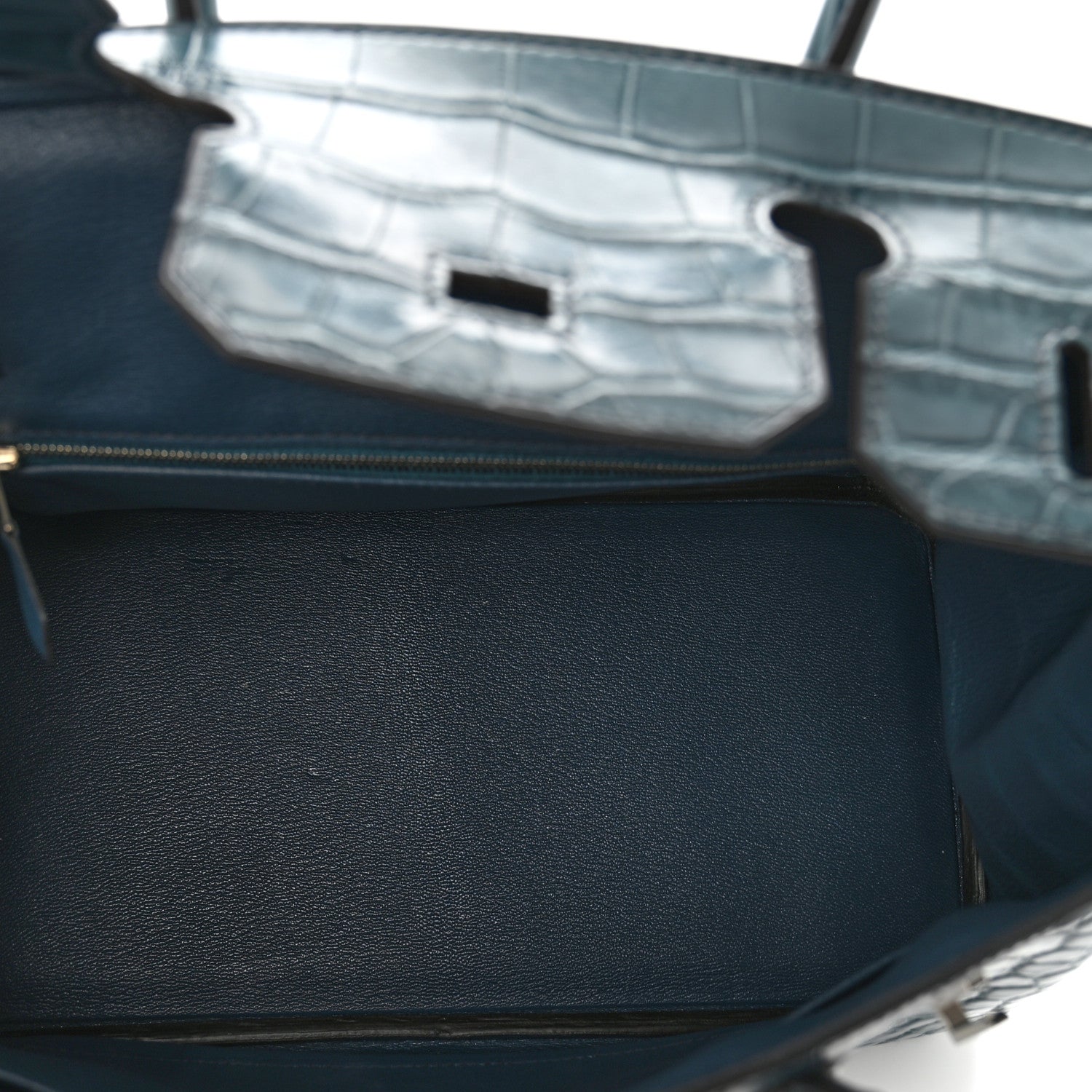 Hermes Matte Alligator Birkin 30 Bleu Tempete 5 of 13