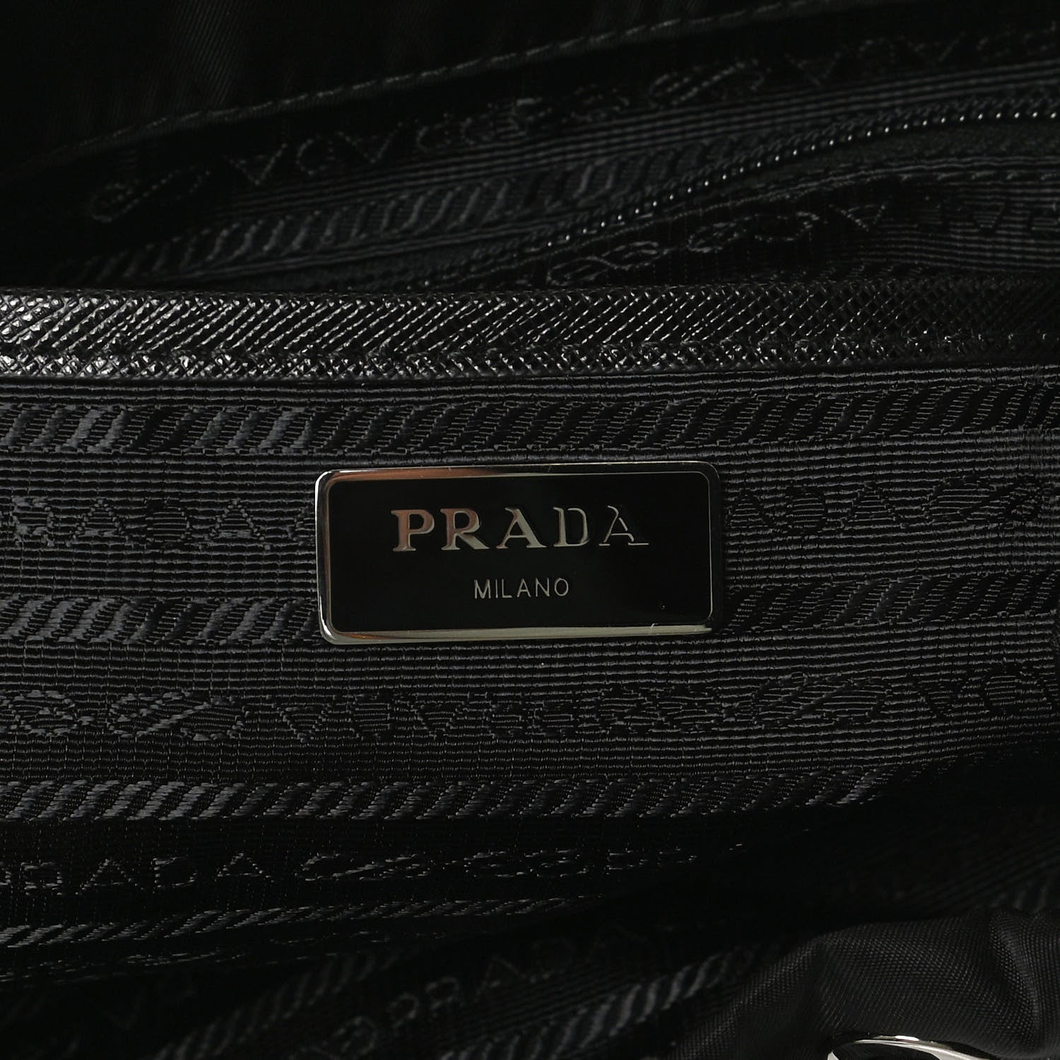 Prada Tessuto Nylon Saffiano Small Backpack Black 5 of 12