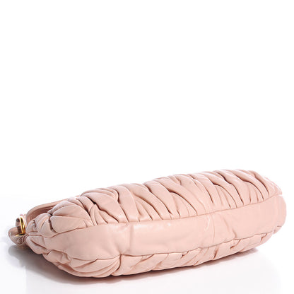 Miu Miu Matelasse Lux Nappa Coffer Hobo Cipria 4 of 10
