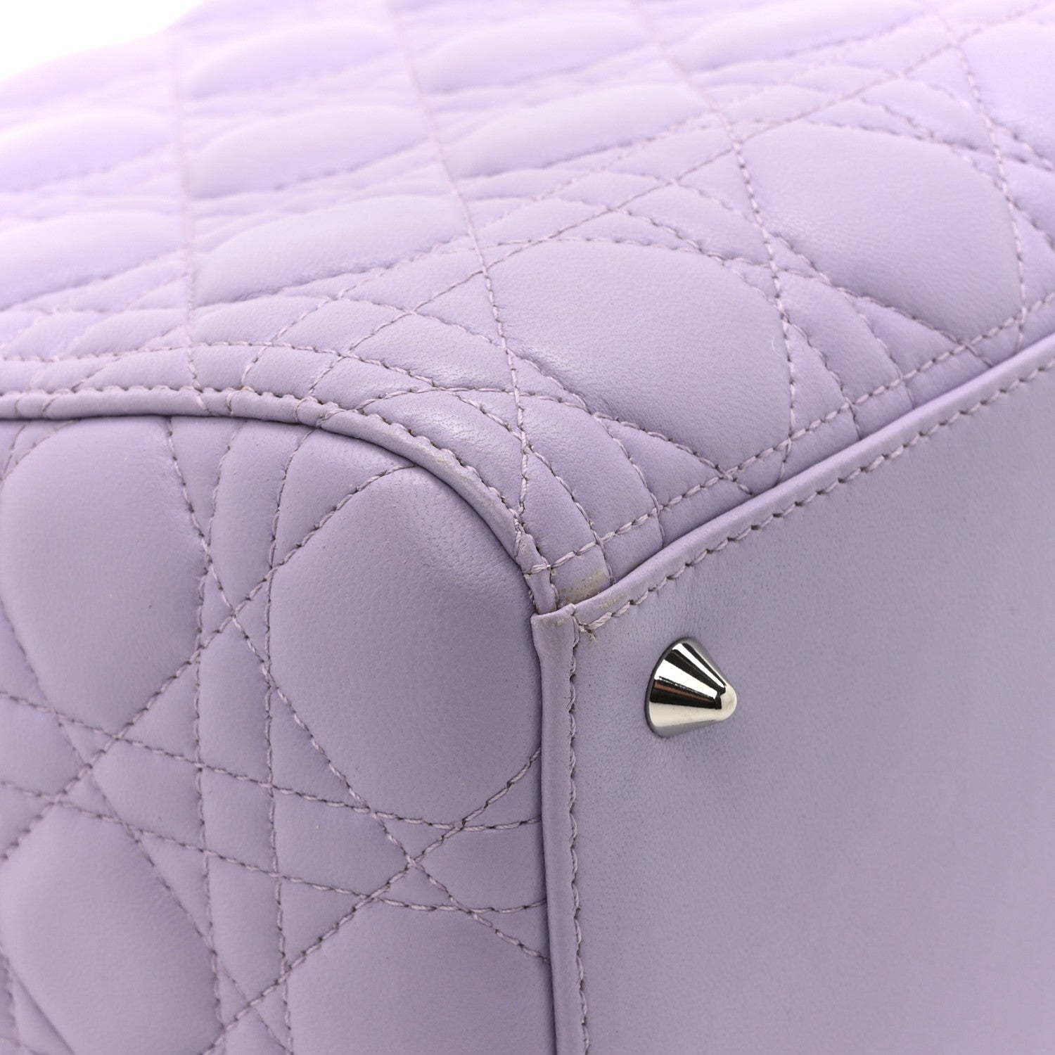 Christian Dior Lambskin Cannage Medium Lady Dior Purple 12 of 12