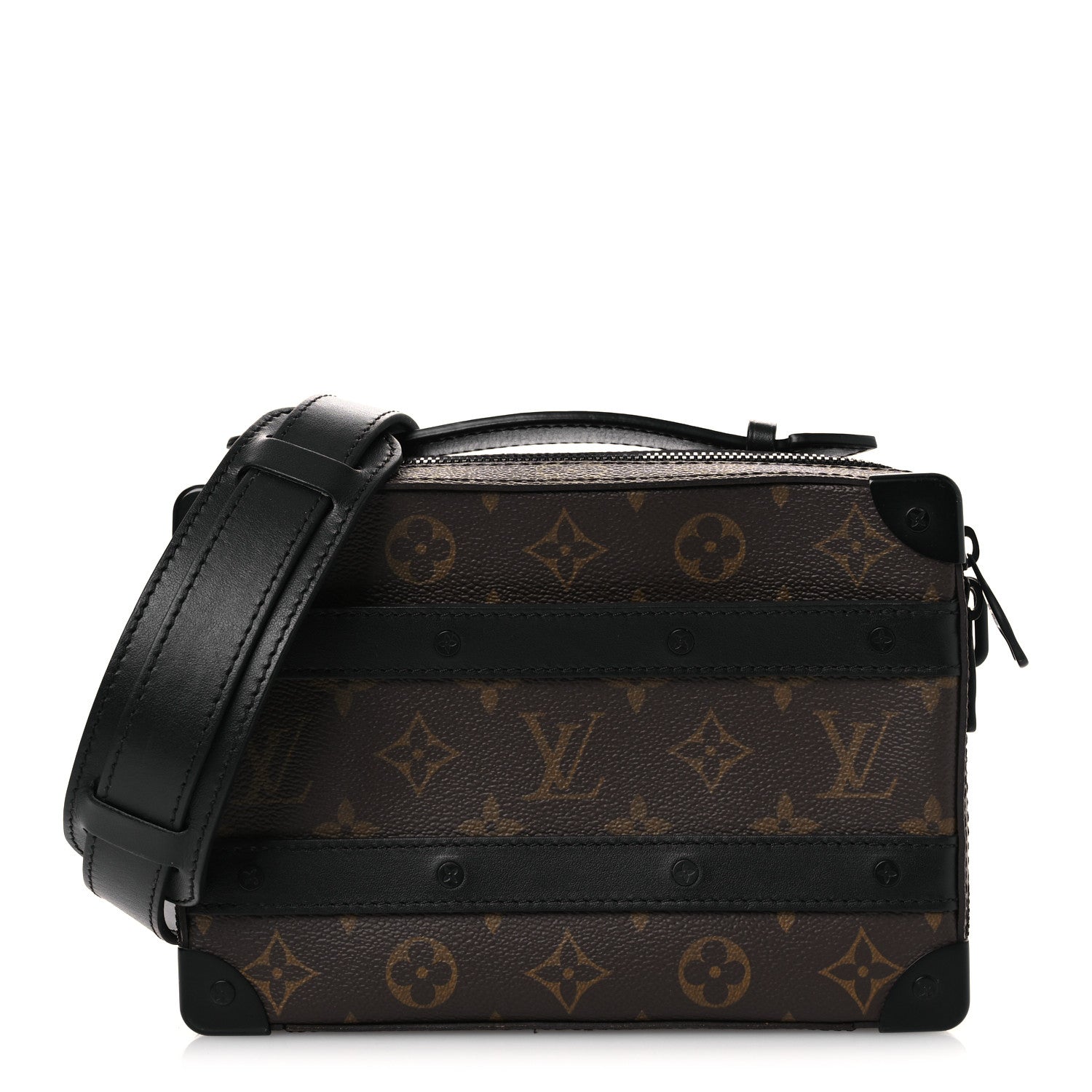 Louis Vuitton Monogram Macassar Handle Soft Trunk Black 1 of 12