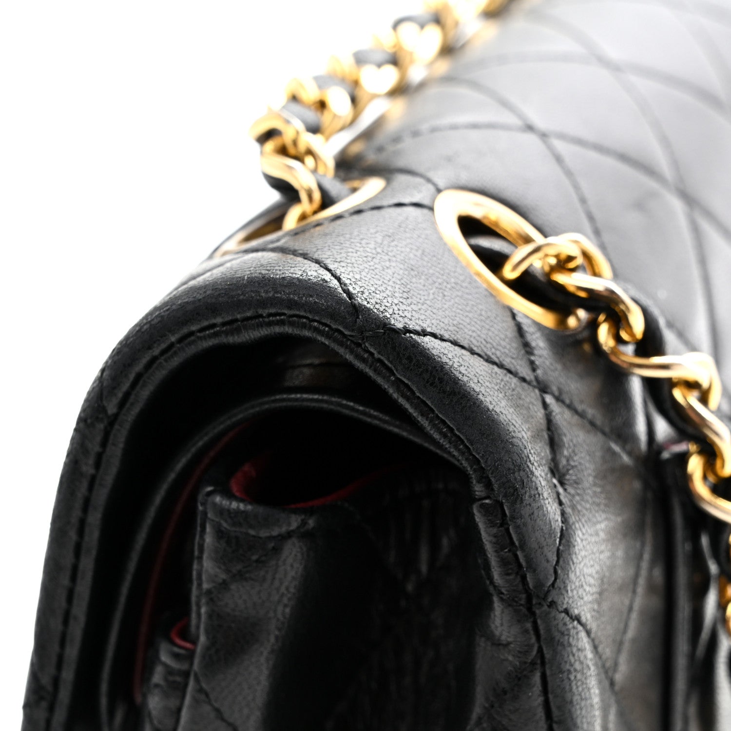 Chanel Lambskin Quilted Small Double Flap Black 11 of 13