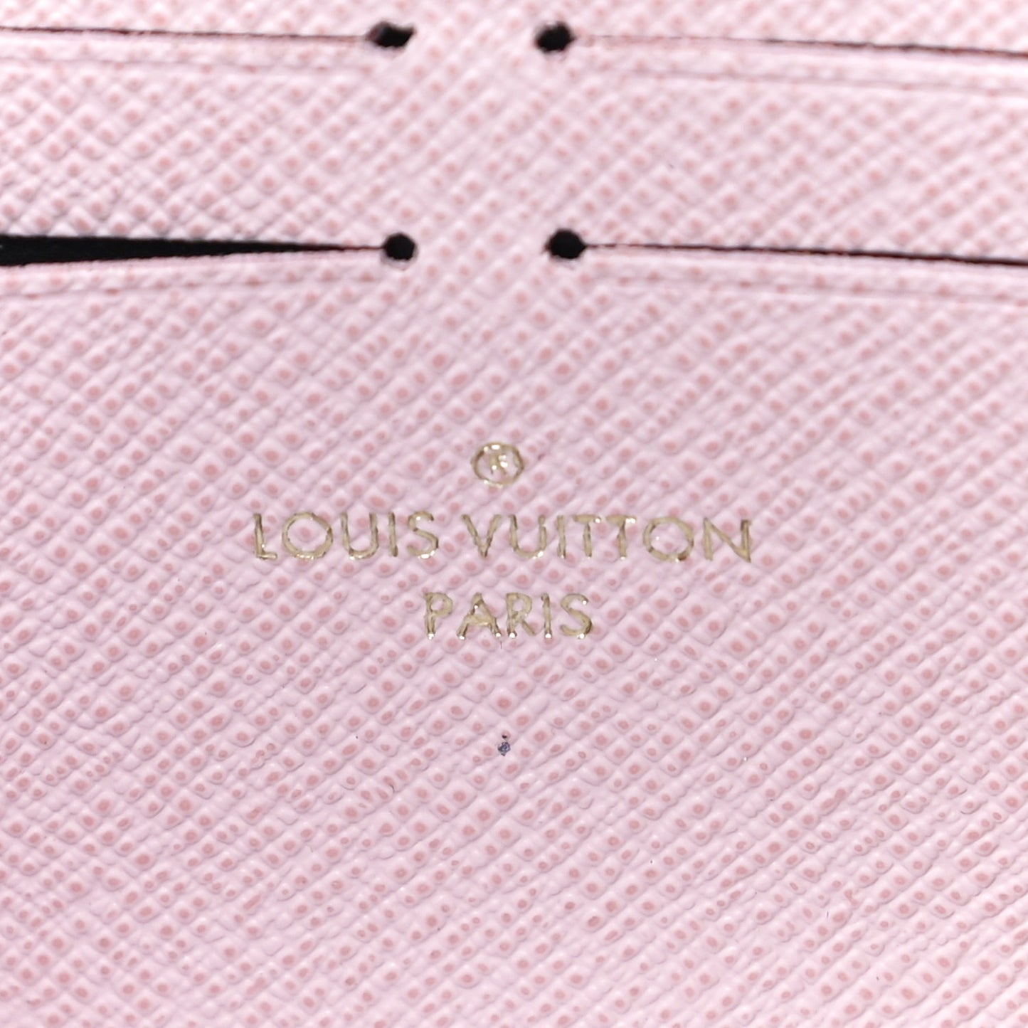 Damier Azur Clemence Wallet Rose Ballerine