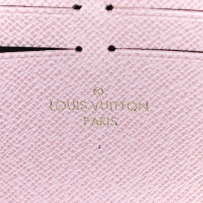 Louis Vuitton Damier Azur Clemence Wallet Rose Ballerine 6 of 10