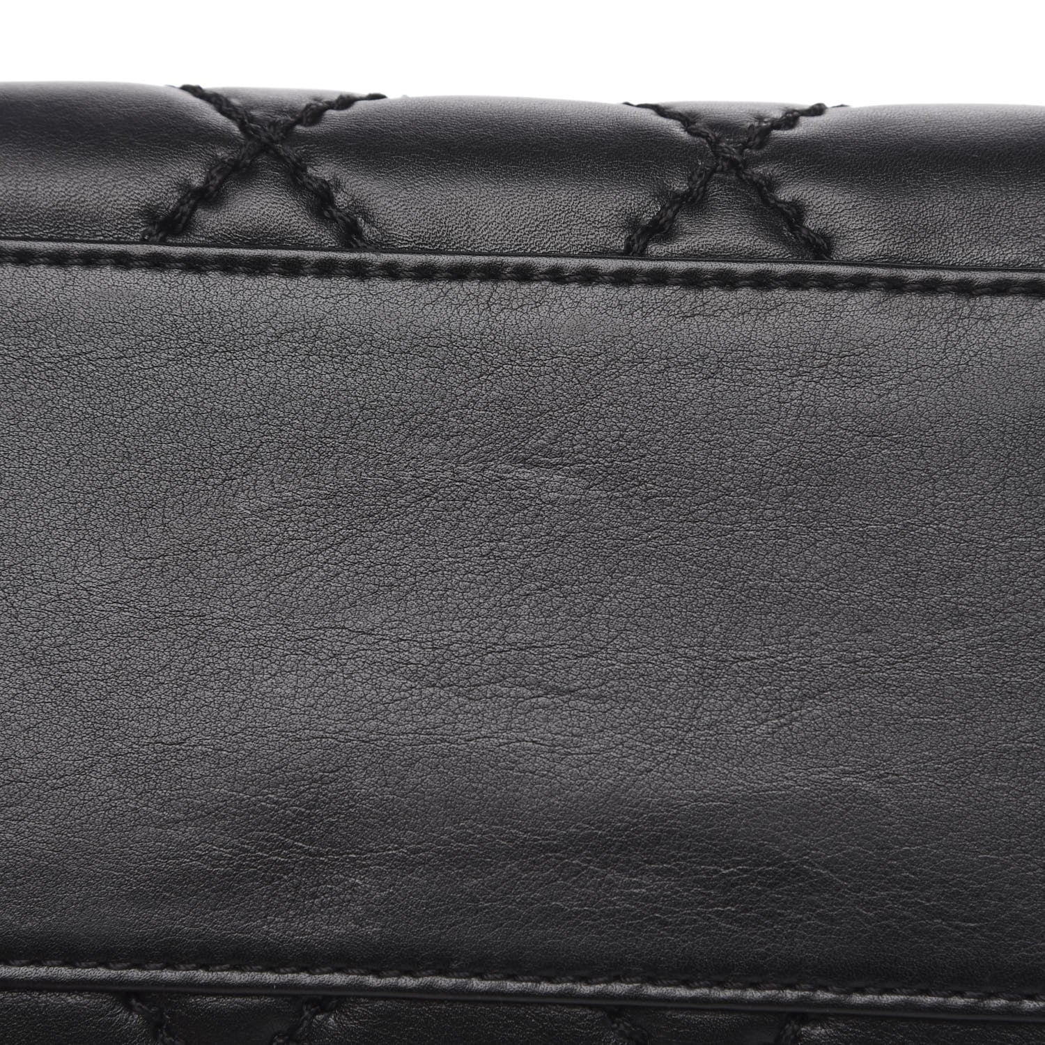 Chanel Calfskin Quilted Top Handle Bag Black 10 of 14
