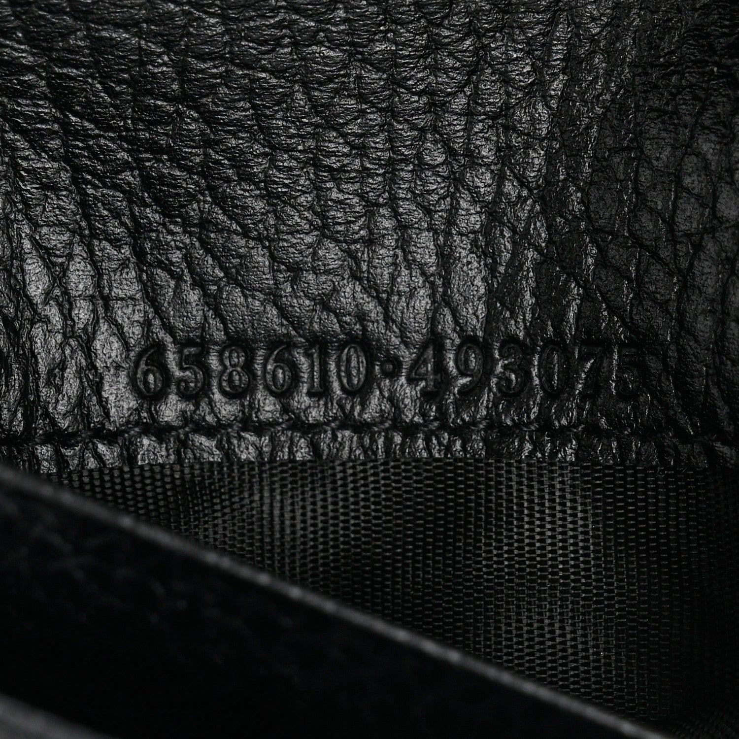 Gucci Dollar Calfskin GG Supreme Monogram GG Marmont Card Case Black Beige Ebony 7 of 8