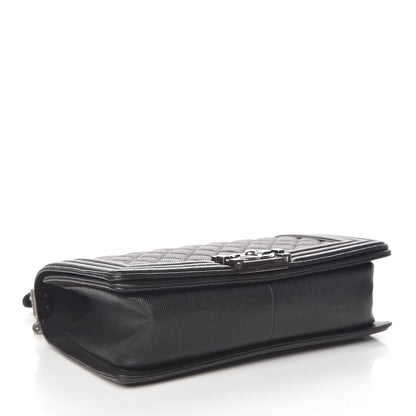 Chanel Caviar Quilted Medium Boy Flap Black 4 of 15