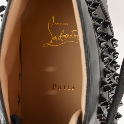 Christian Louboutin Mens Leather Louis Spikes Flat Sneakers 44 Black 8 of 9