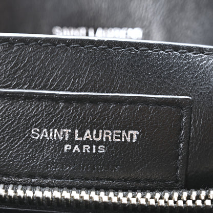 Saint Laurent Calfskin Y Quilted Monogram Small Loulou Chain Satchel Black 8 of 11