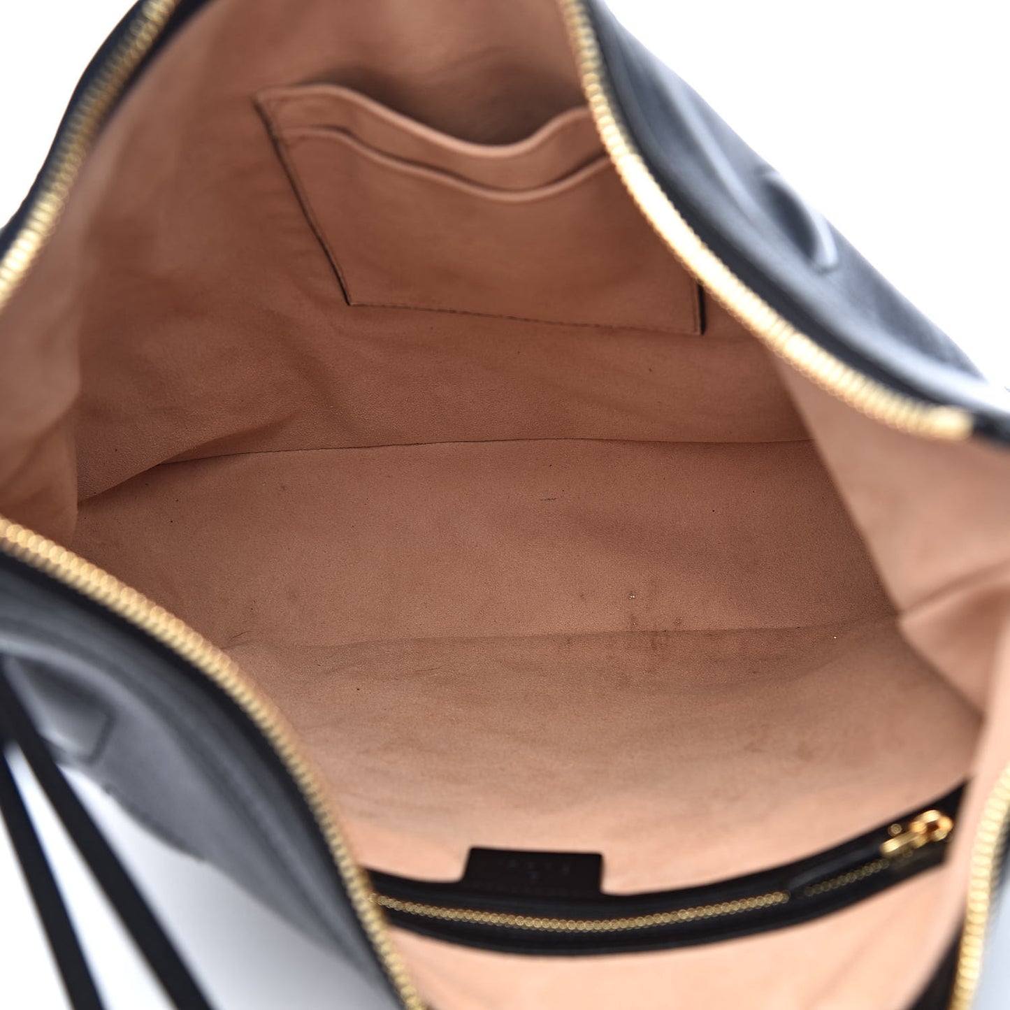 Apollo Calfskin GG Dadini Embroidered Chain Hobo Black