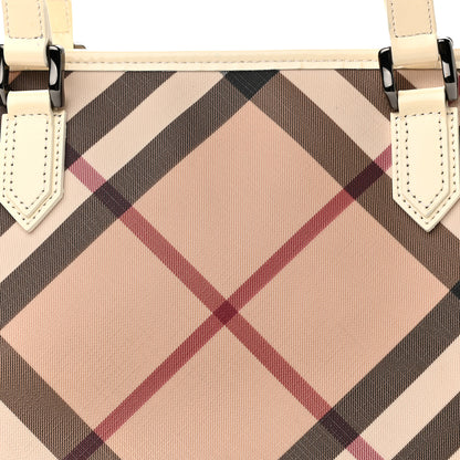 Burberry Nova Check Large Nickie Tote White 9 of 16