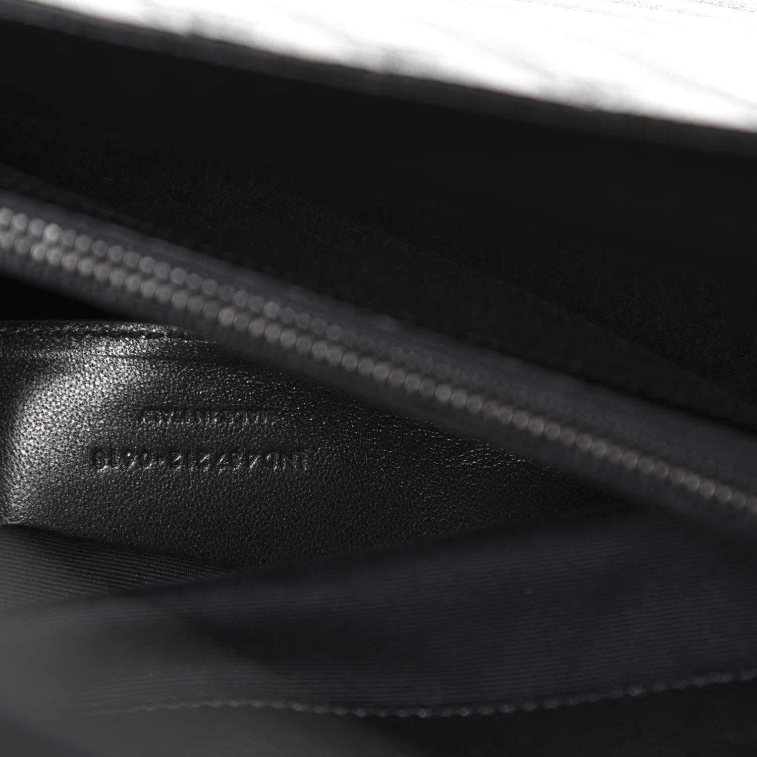 Saint Laurent Sheepskin Matelasse Chevron Monogram Large College Satchel Black 10 of 11